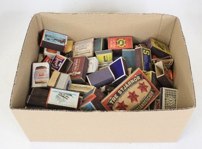 Lot 712 - A collection of vintage matchboxes
