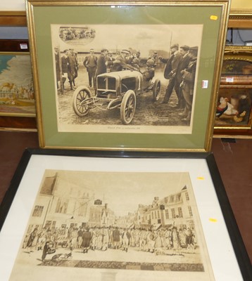 Lot 1045 - After R Gane - Braintree Market, monochrome...