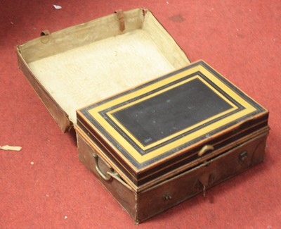 Lot 722 - A 19th century black and gilt decorated...