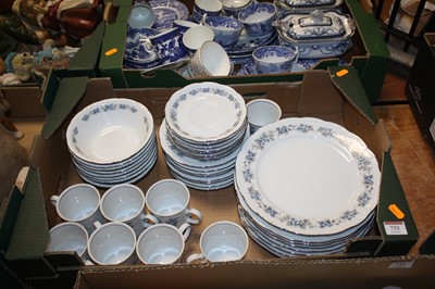 Lot 733 - A Mitterteich floral decorated porcelain part...
