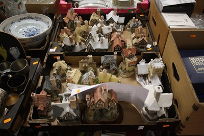 Lot 742 - Two boxes of David Winter resin models of...