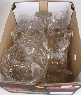 Lot 770 - A collection of cut glassware to include a...