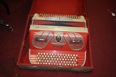 Lot 776 - A vintage Junior accordion, cased