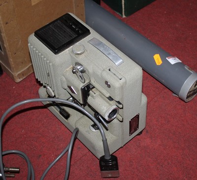 Lot 787 - A vintage Eumig projector and screen