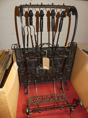 Lot 1089 - A Victorian style wrought and cast iron...