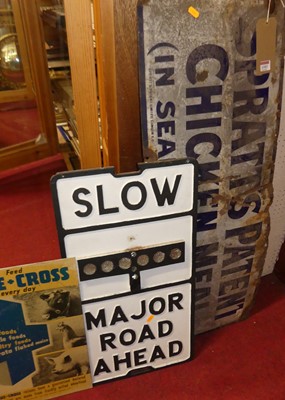 Lot 1103 - An enamel advertising sign for Spratt's Patent...