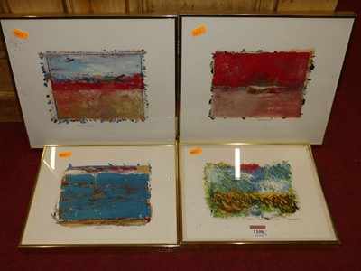 Lot 1108 - Dick Bixby (b.1935) - Ascoli Sunflowers, oil...