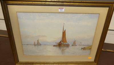 Lot 1063 - George Stanfield Walters (1838-1924) - Boats...