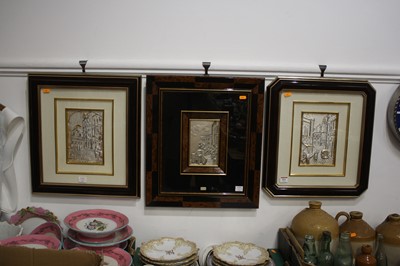 Lot 803 - A modern Italian silver clad relief plaque...