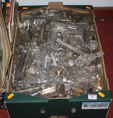 Lot 844 - A box of assorted glass prism drops