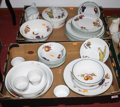 Lot 849 - Two boxes of Royal Worcester oven & tablewares...