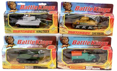 Lot 1378 - Matchbox Lesney Battle Kings boxed model group...