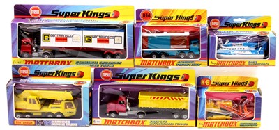 Lot 1376 - Matchbox Lesney Super Kings boxed model group...