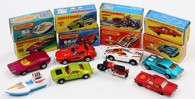 Lot 1365 - Matchbox Lesney & Superfast boxed model group...