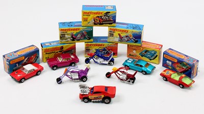 Lot 1363 - Matchbox Lesney Superfast boxed model group of...