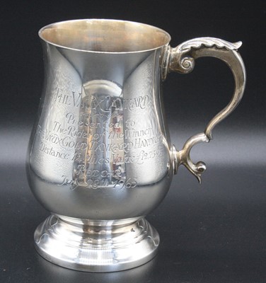 Lot 778 - An Elizabeth II silver tankard, of bell shape...