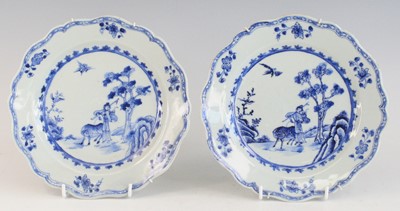 Lot 2263 - A pair of Chinese blue and white porcelain...