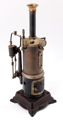 Lot 28 - Doll et Cie, single cylinder vertical steam...