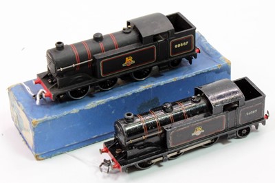 Lot 414 - Two EDL17 Hornby-Dublo 3-rail 0-6-2 tank locos...