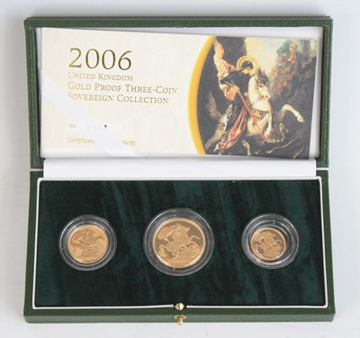 Lot 2399 - United Kingdom, 2006 Gold Proof Three-Coin...