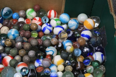 Lot 4111 - A large collection of glass marbles, 19th...