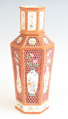 Lot 2270 - A Chinese famille rose porcelain vase,...