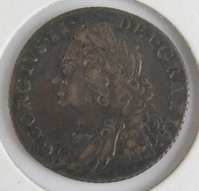 Lot 2154 - Great Britain, 1758 shilling, George II old...