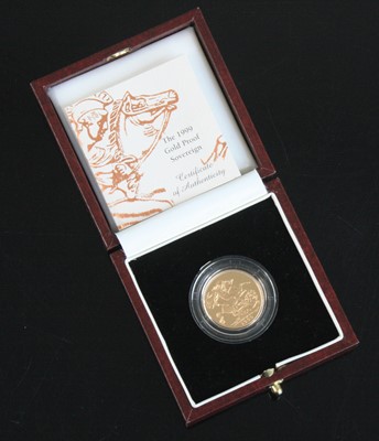 Lot 2165 - Great Britain, 1999 gold proof full sovereign,...