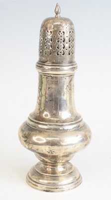 Lot 2123 - A large Edwardian silver sugar caster, of...