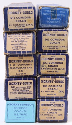 Lot 480 - Ten Hornby-Dublo tinplate coaches: one each D1...