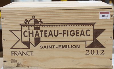 Lot 1003 - Château Figeac, 2012, Saint-Emilion Grand Cru,...