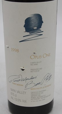 Lot 1049 - Opus One, 1998, Baron Philippe de Rothschild,...