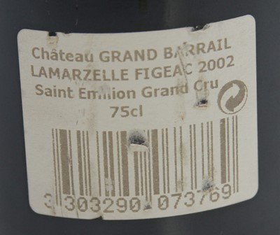 Lot 1043 - Château Grand Barrail Lamarzelle Gigeac, 2002,...
