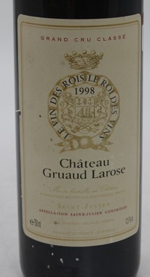 Lot 1047 - Château Gruaud Larose, 1998, Saint-Julien, one...