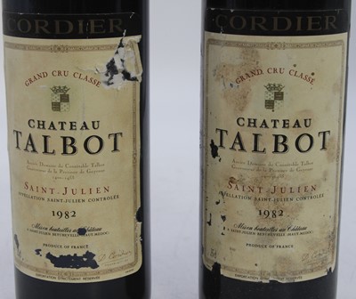 Lot 1037 - Château Talbot, 1982, Saint-Julien, two bottles