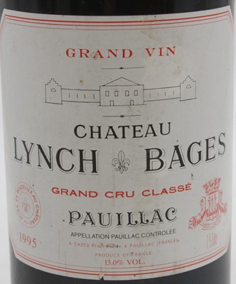 Lot 1016 - Château Lynch-Bages, 1995, Pauillac, one magnum