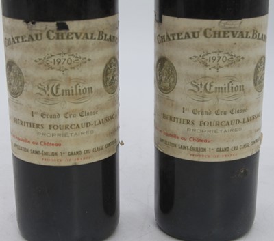 Lot 1031 - Château Cheval Blanc, 1970, Saint-Emilion, two...