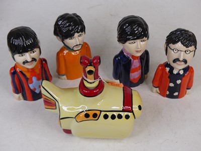 Lot 19 - A Lorna Bailey pottery model of The Beatles...