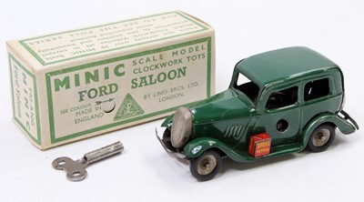 Lot 1598 - A Triang Minic pre-war 1M Ford Saloon...