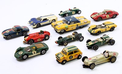 Lot 1716 - A collection of scratch built slot cars and...