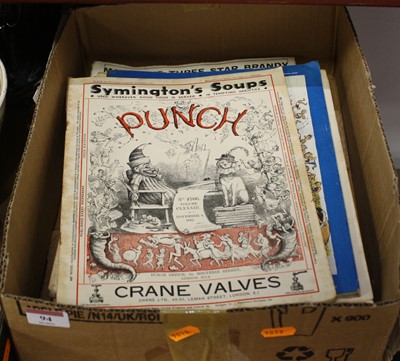 Lot 94 - A collection of vintage Punch magazines,...