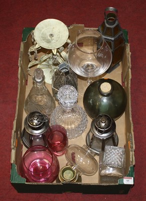 Lot 95 - A collection of glassware to include decanters...