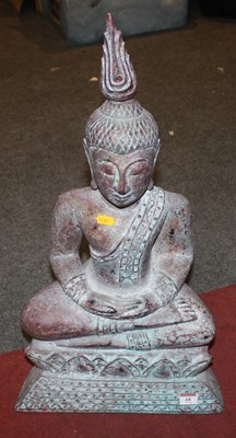 Lot 68 - An Eastern carved wood figure of the Buddha,...