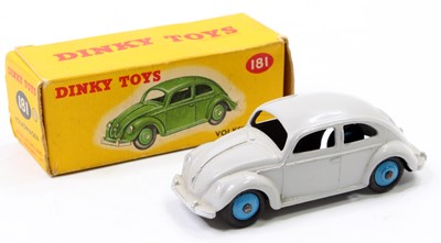 Lot 1136 - Dinky Toys No.181 VW saloon comprising of grey...