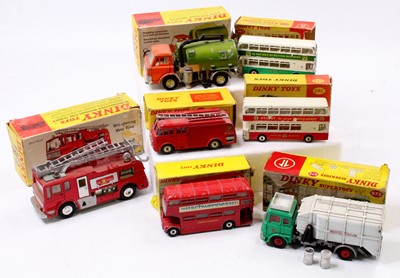 Lot 1242 - Dinky Toys part boxed and play-worn group of 7...