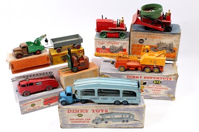 Lot 1223 - Dinky Toys play-worn boxed group of 8, with...