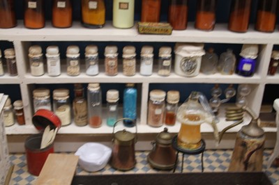 Lot 547 - A chemist shop diorama, German circa 1890, the...