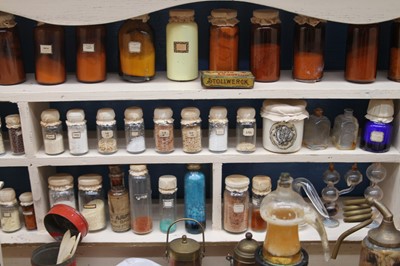Lot 547 - A chemist shop diorama, German circa 1890, the...