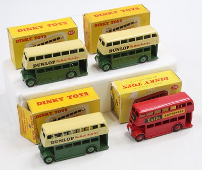 Lot 1229 - Dinky Toys boxed public transport group of 4...