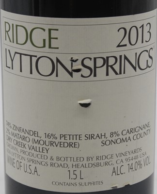 Lot 1071 - Ridge Vineyard Lytton Springs, 2013, Dry Creek...